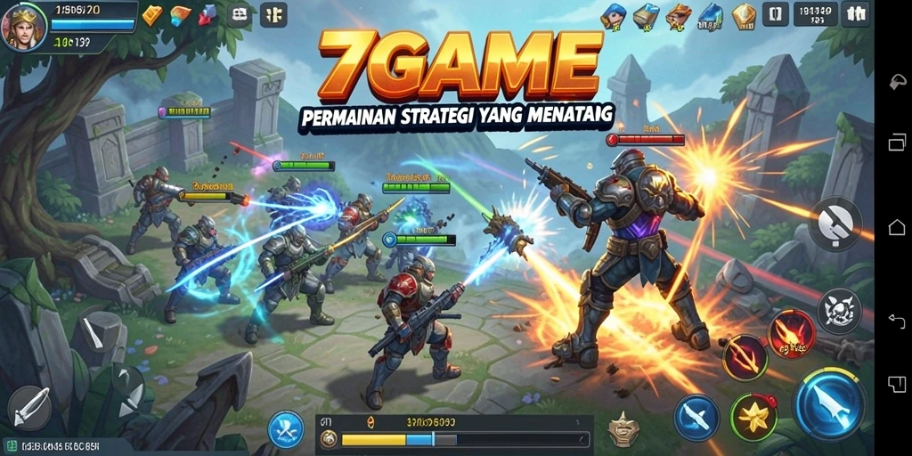 Tampilan gameplay 7GAME yang menarik dan strategis.