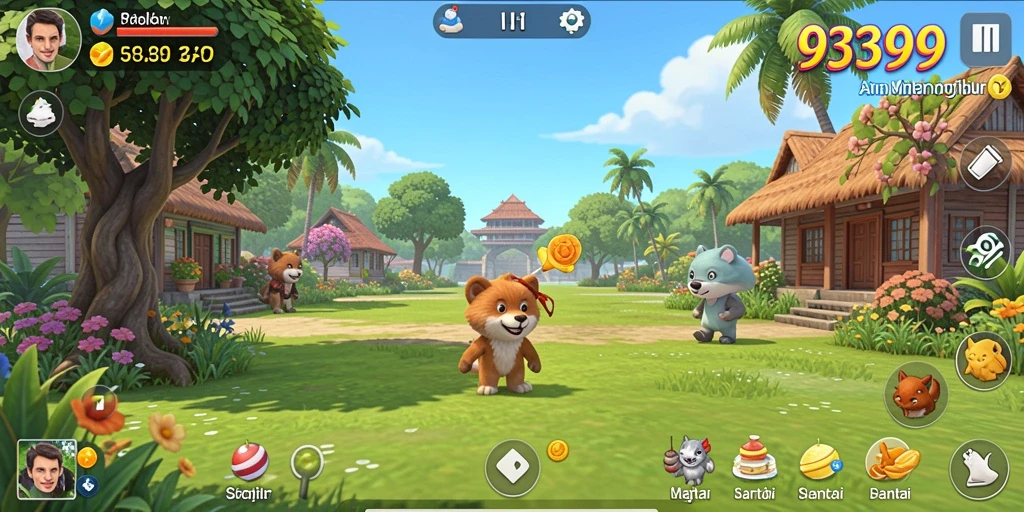 Screenshot permainan <strong>9399</strong> menampilkan gameplay yang santai dan menarik.