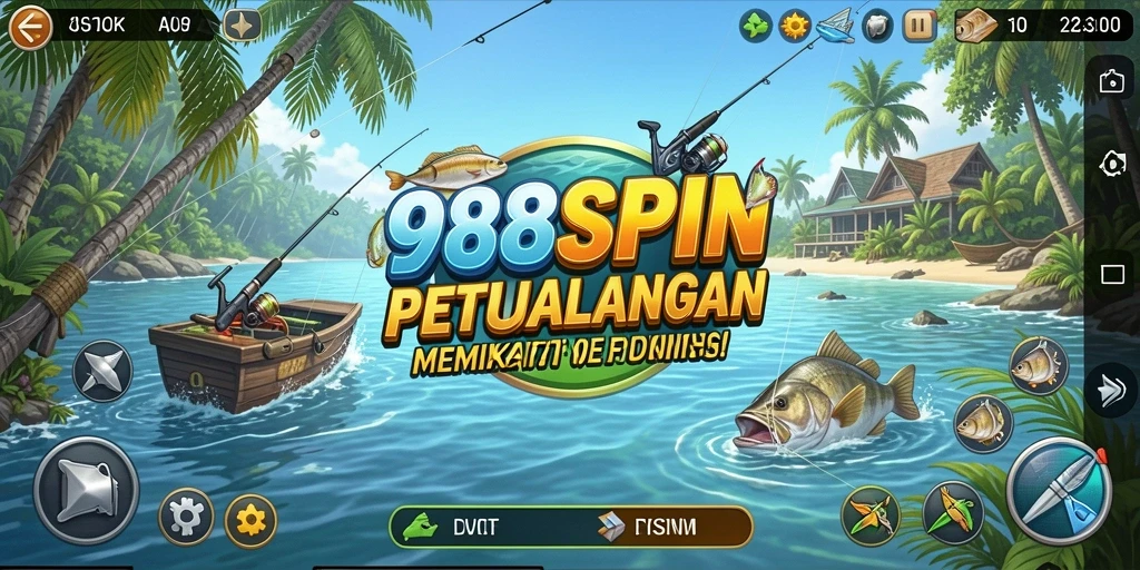 Tangkapan ikan besar dalam gameplay 988SPIN yang seru.