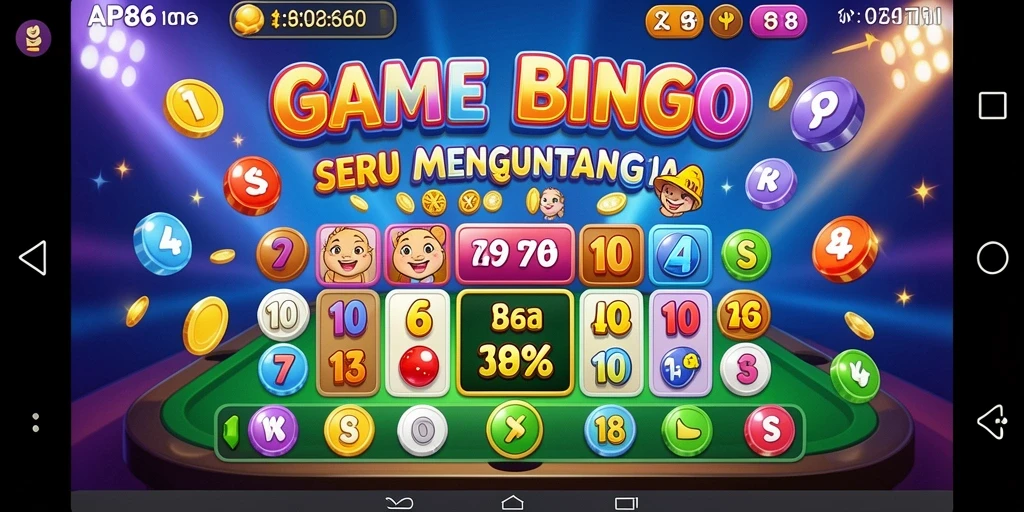 Tampilan gameplay AP686 yang seru dan interaktif saat bermain Bingo.