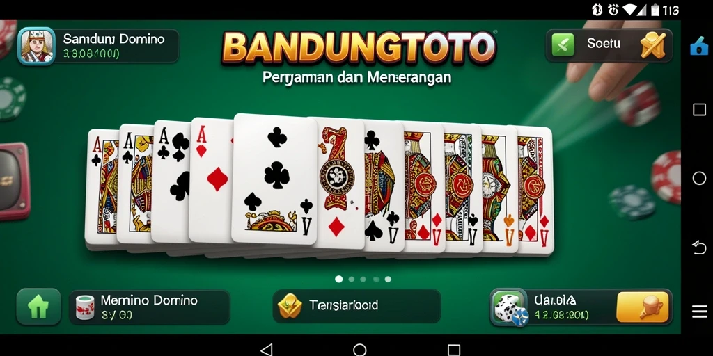 Tampilan gameplay menarik di BANDUNGTOTO dengan berbagai jenis Domino.