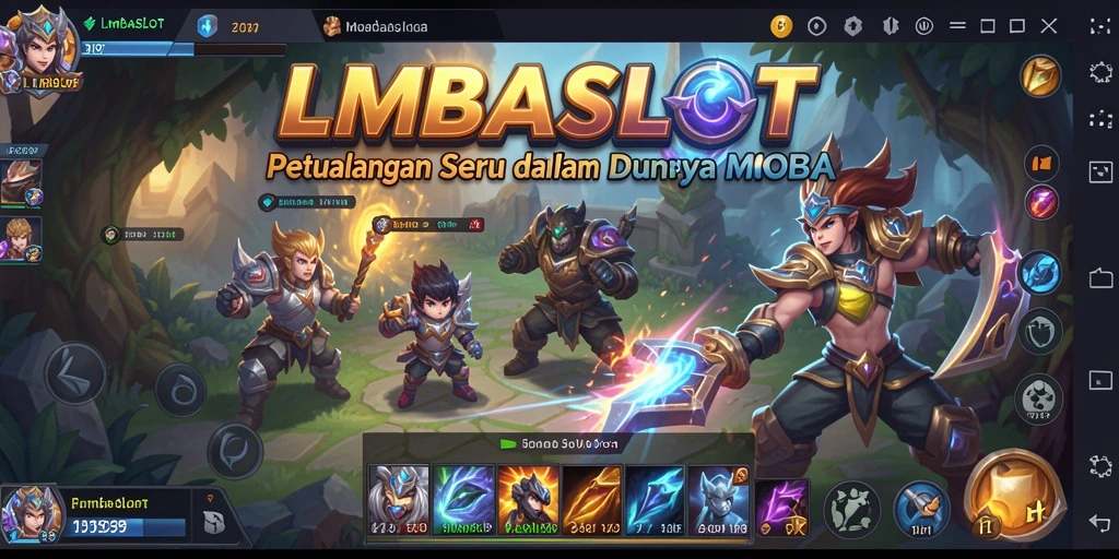 Gameplay intens dengan aksi seru dalam LMBASLOT.