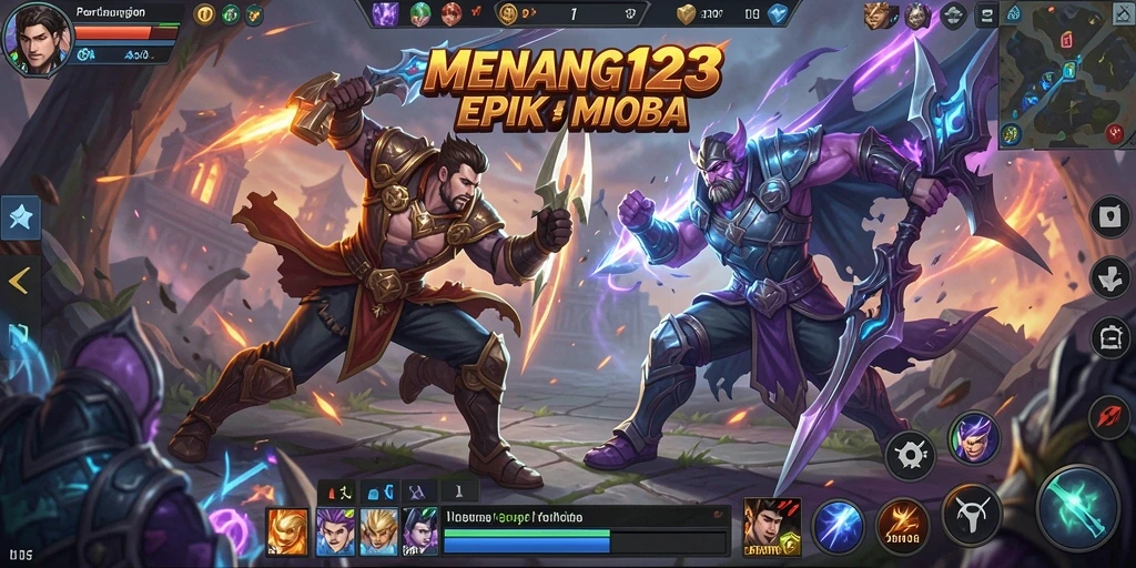 Tampilan gameplay seru dan penuh aksi di MENANG123.