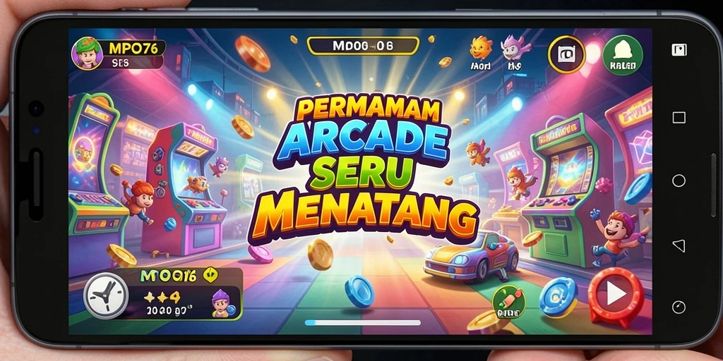 Screenshot MPO76 menunjukkan aksi gameplay Arcade yang seru.