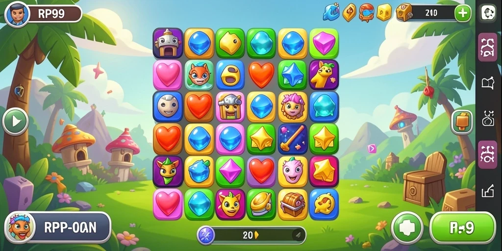 Tampilan menarik dari gameplay RP99 yang menantang.