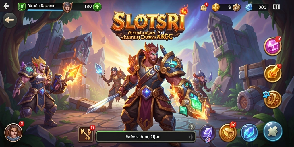 Tangkapan layar dari gameplay SLOTSRI yang penuh aksi dan petualangan.