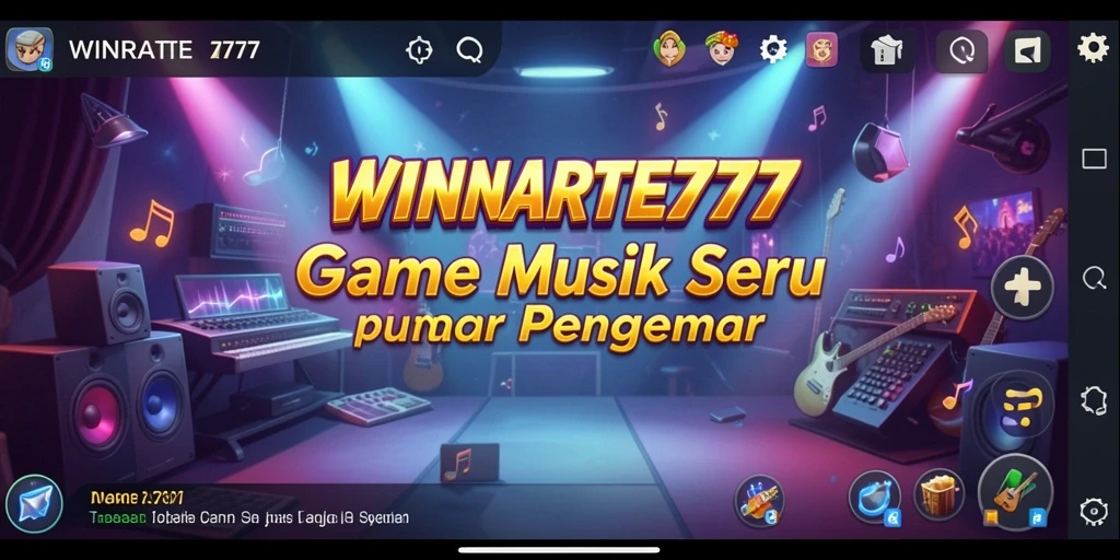 Tampilan gameplay seru di <strong>WINRATE777</strong> dengan berbagai lagu dan tantangan.